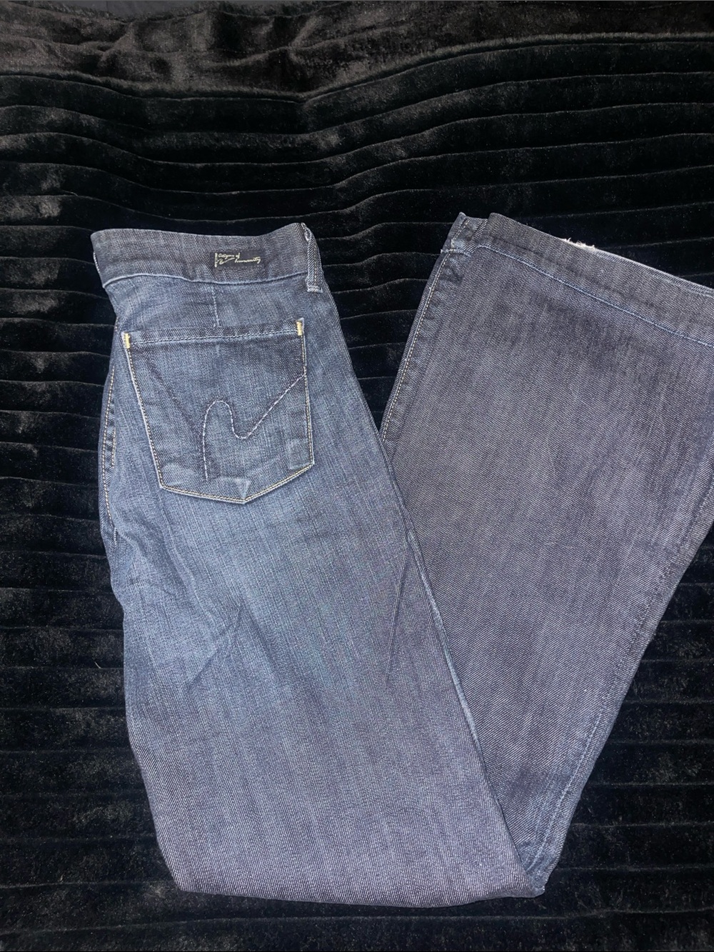 Vintage Y2K Citizens Of Humanity Dark Indigo Wide-Leg Jeans